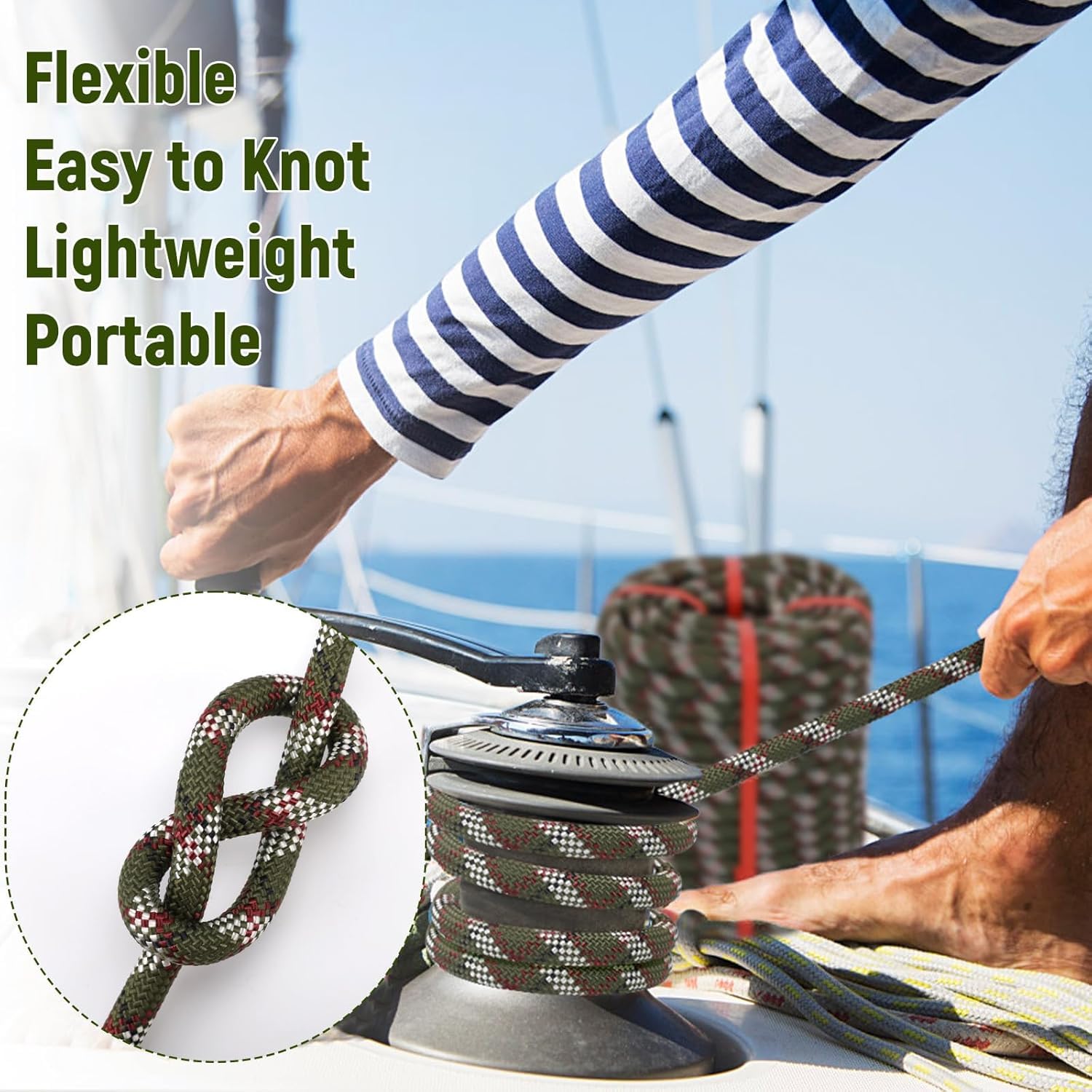 White Tech (10.5mm 100mtr) Climbing Static Rope Nylon High Strength Industrial Safety Rope, Hiking Climbing Fire Escape Rappelling Construction Indoor Outdoor Climbing Rope (Black)