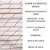 White Tech 12mm Climbing Static Rope Nylon 32 KN Breaking High Strength Industrial Safety Rope, Hiking Climbing Fire Escape Rappelling Construction (12MM 100MTR