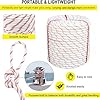 White Tech 12mm Climbing Static Rope Nylon 32 KN Breaking High Strength Industrial Safety Rope, Hiking Climbing Fire Escape Rappelling Construction Height Ideal (12MM 50MTR)