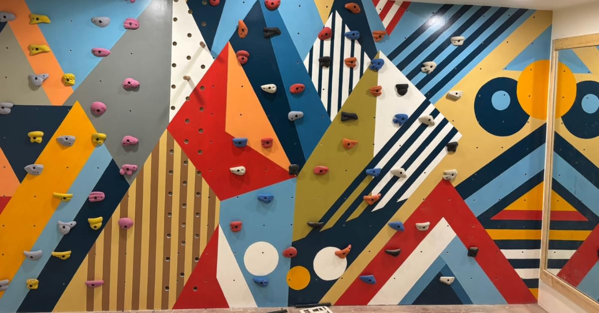 White Tech Premium Design Climbing Holds (15PCS) (5) Pastel Color Indoor Outdoor Rock Climbing Stone for Kids, Adult Wall Grips |Bouldering|Indoor and Outdoor|with Kit|Tree House,Gym,Home,Playground