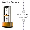 White Tech Rock Climbing Rope, (10MM 50Mtr) Nylon Braided Rope Static Rope, High Strength Safety Rope, Hiking Climbing Fire Escape Rappelling Rope with Safety Belt Climbing Carabiner Included