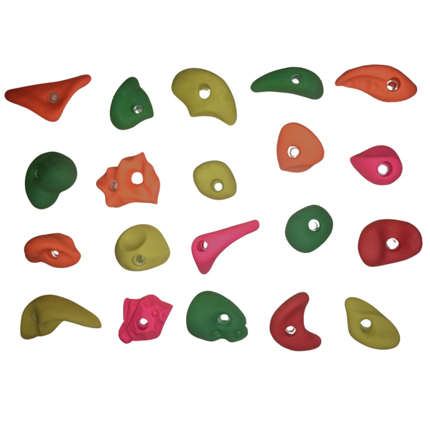Withe Tech Rock Wall Climbing Holds Set of 30 for Kids and Adult,DIY Wall Climbing Holds for Indoor and Outdoor Play Set Use (Multicolor) with Installation Kit
