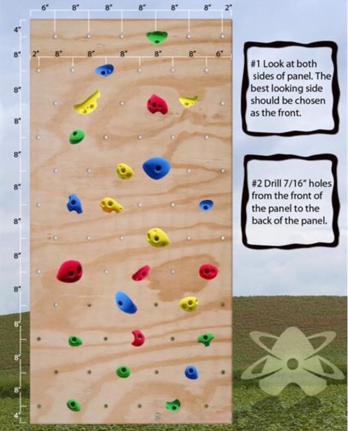 Withe Tech Rock Wall Climbing Holds Set of 30 for Kids and Adult,DIY Wall Climbing Holds for Indoor and Outdoor Play Set Use (Multicolor) with Installation Kit